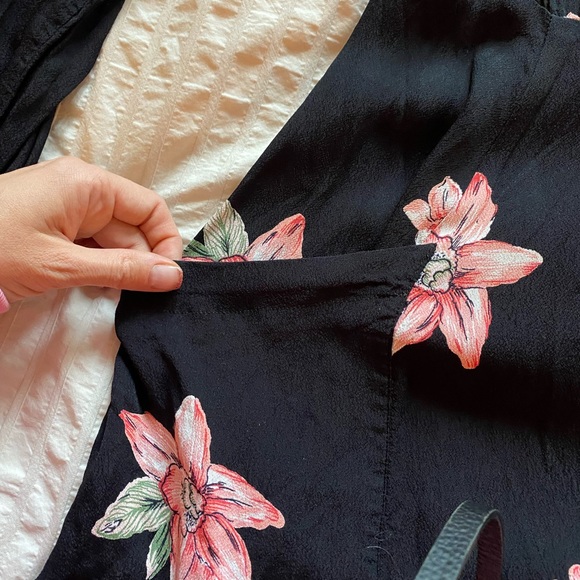 Reformation Black Floral Mini Dress - Picture 14 of 14